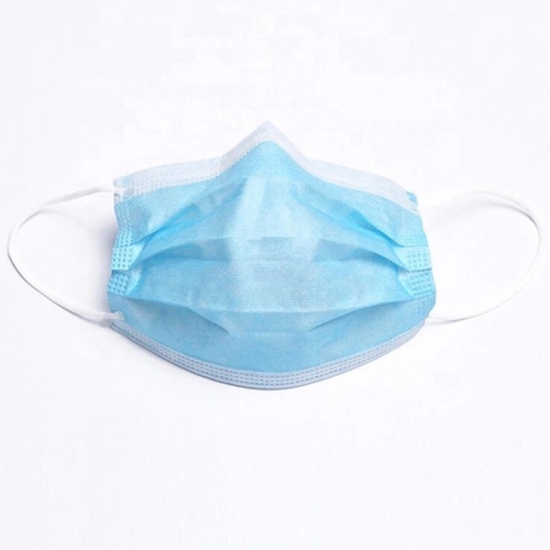 50 Pcs 3-Ply Disposable Face Mask, Dust Mask Flu Face Masks with Elastic Ear Loop